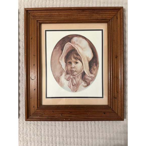 Vel Miller Framed Prints Set of 2 Kids Cowboy Bonnet Vintage Western Rustic Art - Picture 9 of 9